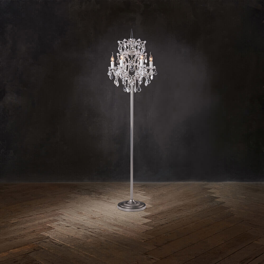 Crystal Chandelier Floor Lamp